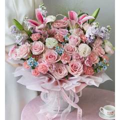 温柔守护/鲜花抱抱桶