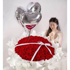 爱意久久气球款/红玫瑰