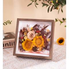 向阳花开/定制永生花相框
