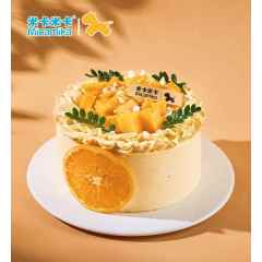 仲夏谧屿 奶油芒果夹心蛋糕