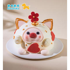 猪猪队友 卡通小猪蛋糕